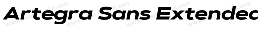 Artegra Sans Extended Bold字体转换